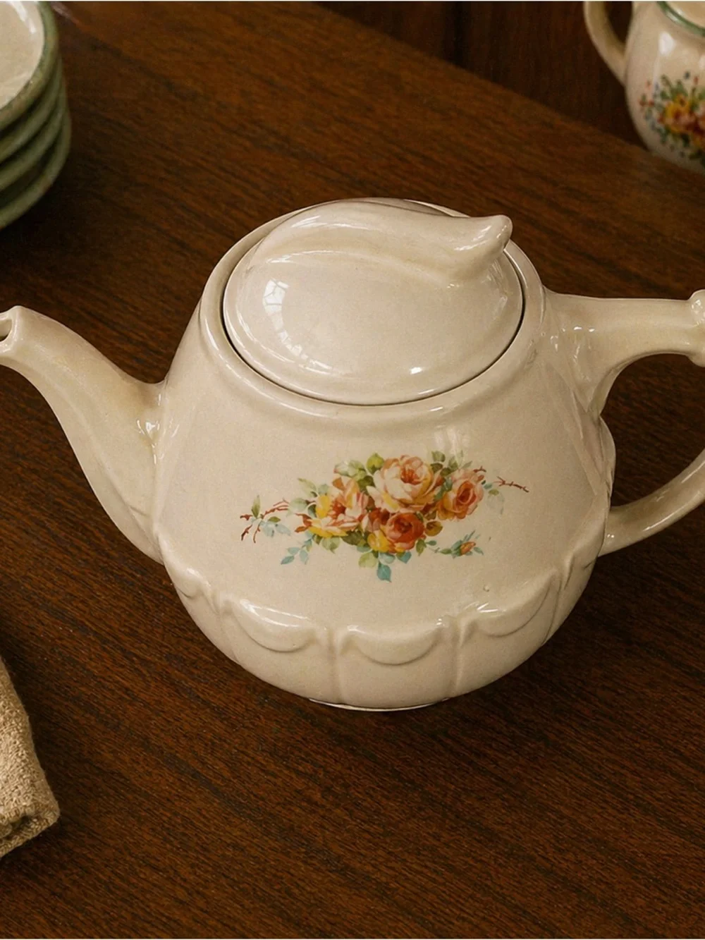 Vintage‎ Drip O Lator The Enterprise Aluminum Co 8 Cup Ceramic Teapot 64 Oz
